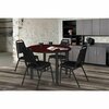 Kee Round Tables > Breakroom Tables > Kee Square & Round Tables, 42 W, 42 L, 29 H, Wood|Metal Top TB42RNDMHBPBK